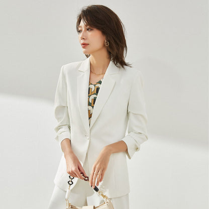 Slim Fit Single-Breasted Womens Blazer