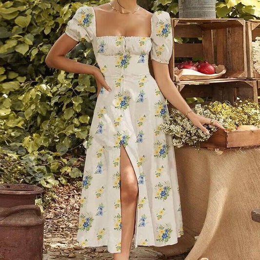 Slim-Fit Slit Dress