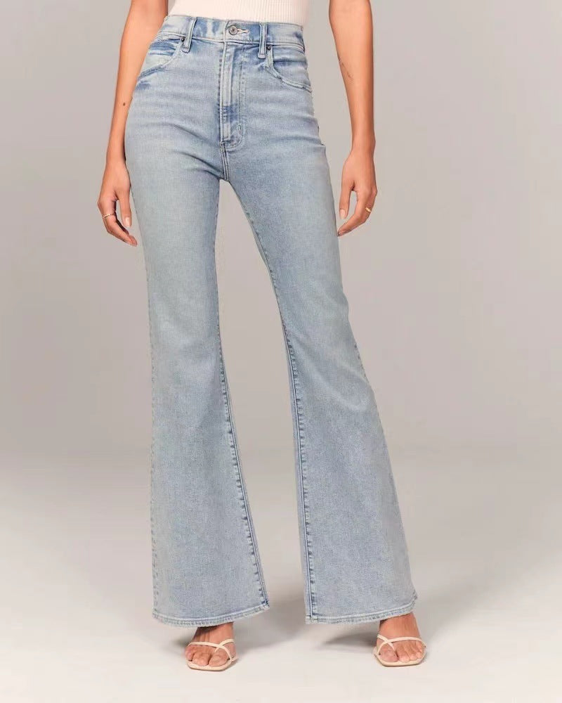 Slim-Fit Stretch Women's Jeans with Vintage Wash