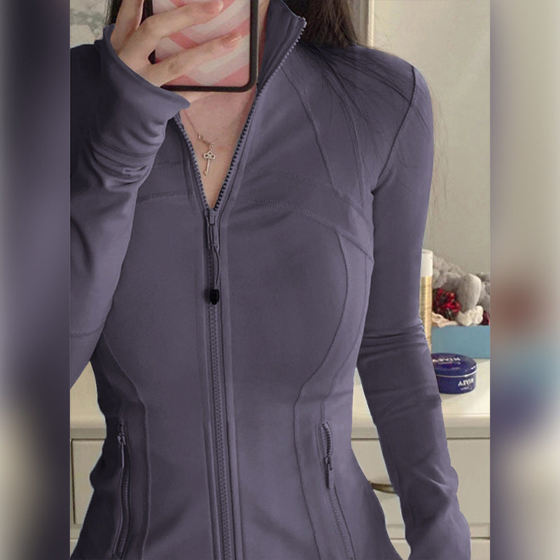 Slim-Fit Womens Yoga Sun Protection Jacket