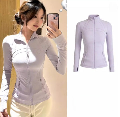 Slim-Fit Womens Yoga Sun Protection Jacket