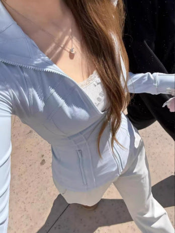 Slim-Fit Womens Yoga Sun Protection Jacket