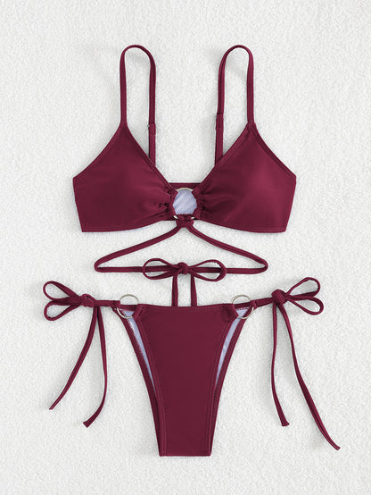 Slim High Waist Women Bikini Swimsuit
