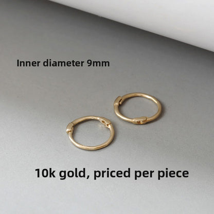 Slim Hoop Gold Earrings