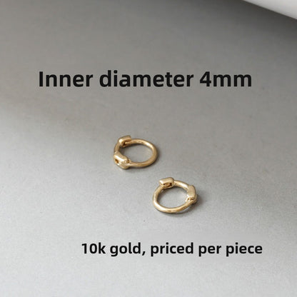 Slim Hoop Gold Earrings