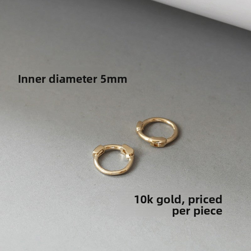Slim Hoop Gold Earrings