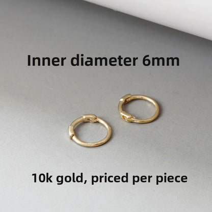 Slim Hoop Gold Earrings