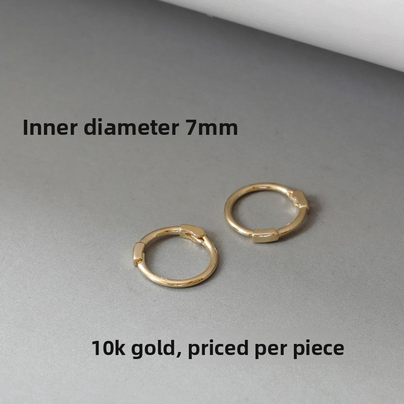 Slim Hoop Gold Earrings