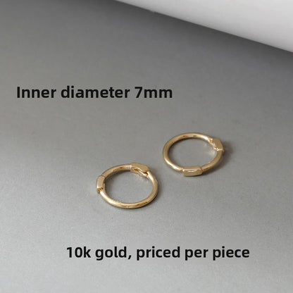 Slim Hoop Gold Earrings