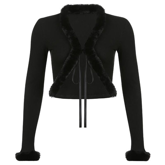 Slim V-Neck Cardigan for Women