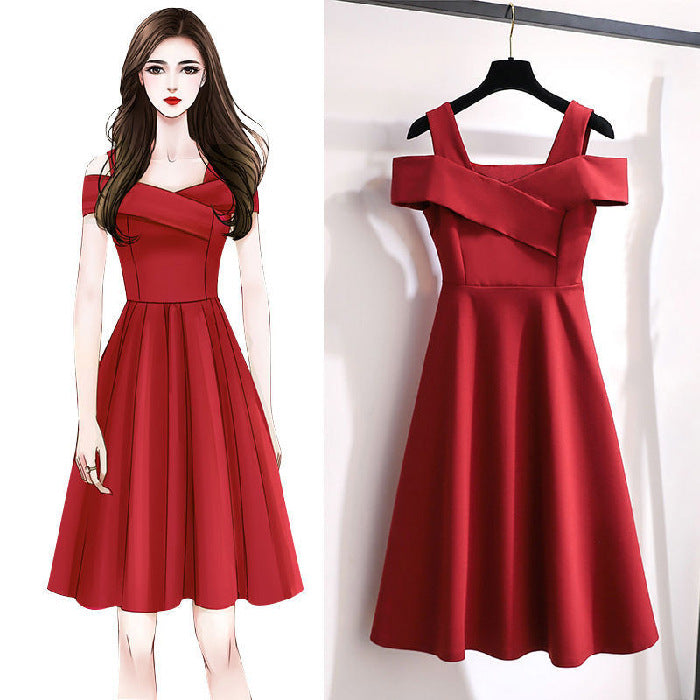 Slimming and waist-shrinking summer dress for children