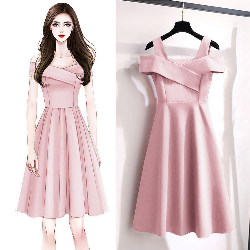 Slimming and waist-shrinking summer dress for children