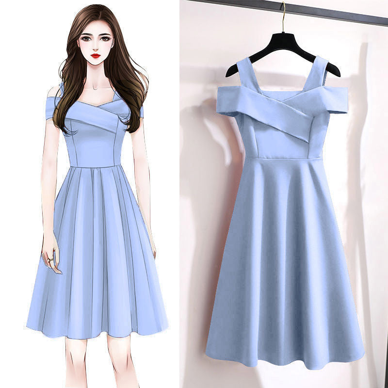 Slimming and waist-shrinking summer dress for children