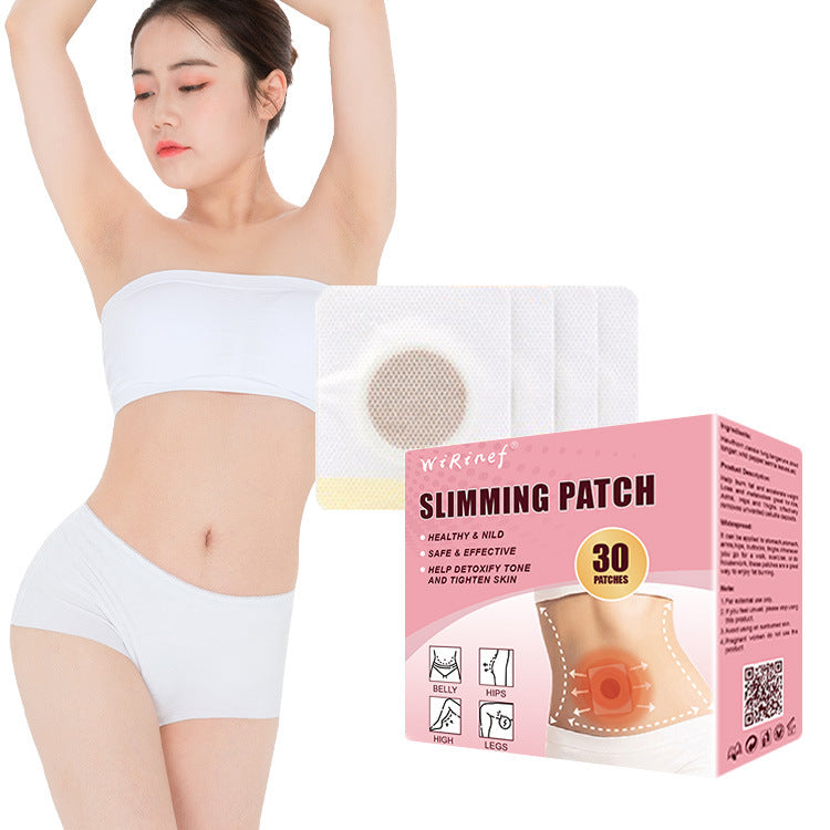 Slimming belly button patches