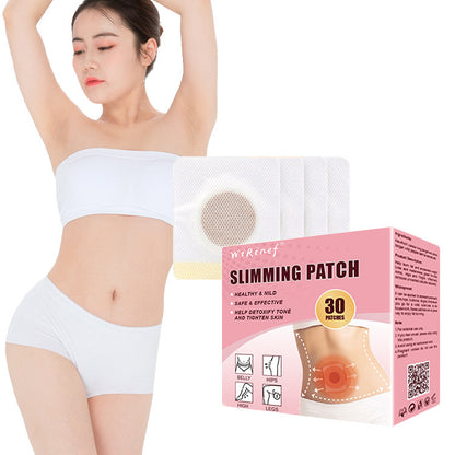 Slimming belly button patches