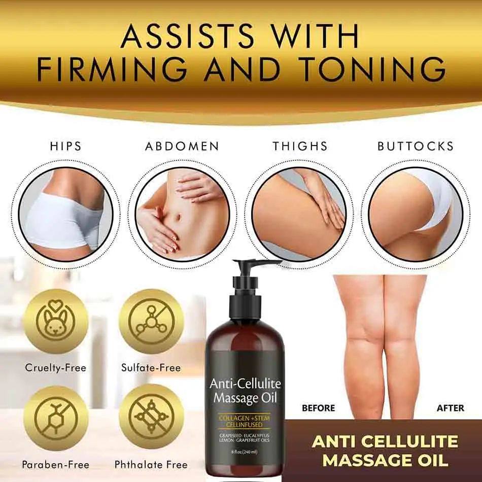 Slimming massage oil