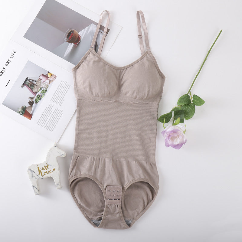 Slimming one-piece abdomen-shaping and butt-lifting girdle