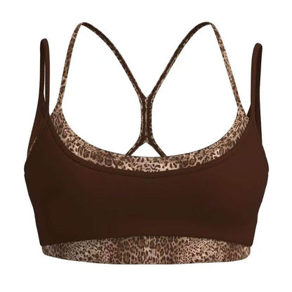 Slimming Quick-Dry Line-Patterned Yoga Fitness Set with Chest Pads, High Waist, and Butt-Lifting Features