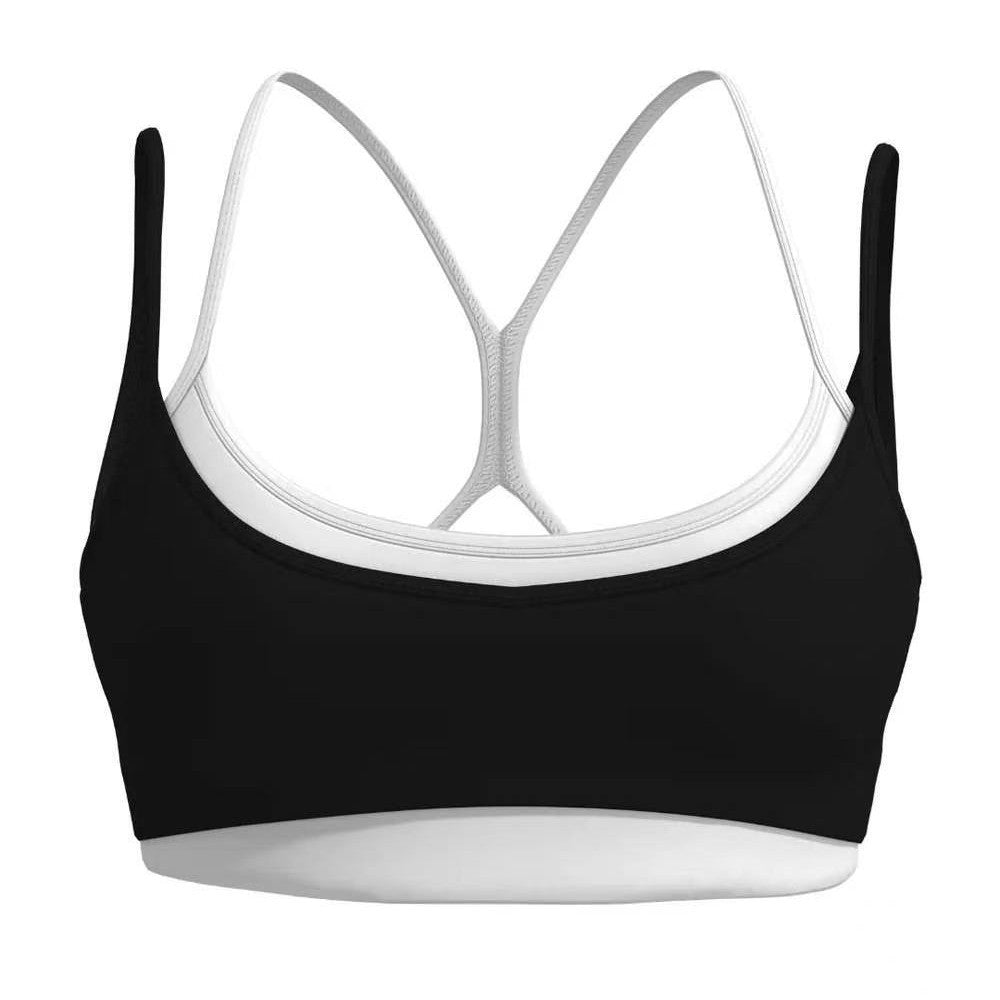 Slimming Quick-Dry Line-Patterned Yoga Fitness Set with Chest Pads, High Waist, and Butt-Lifting Features