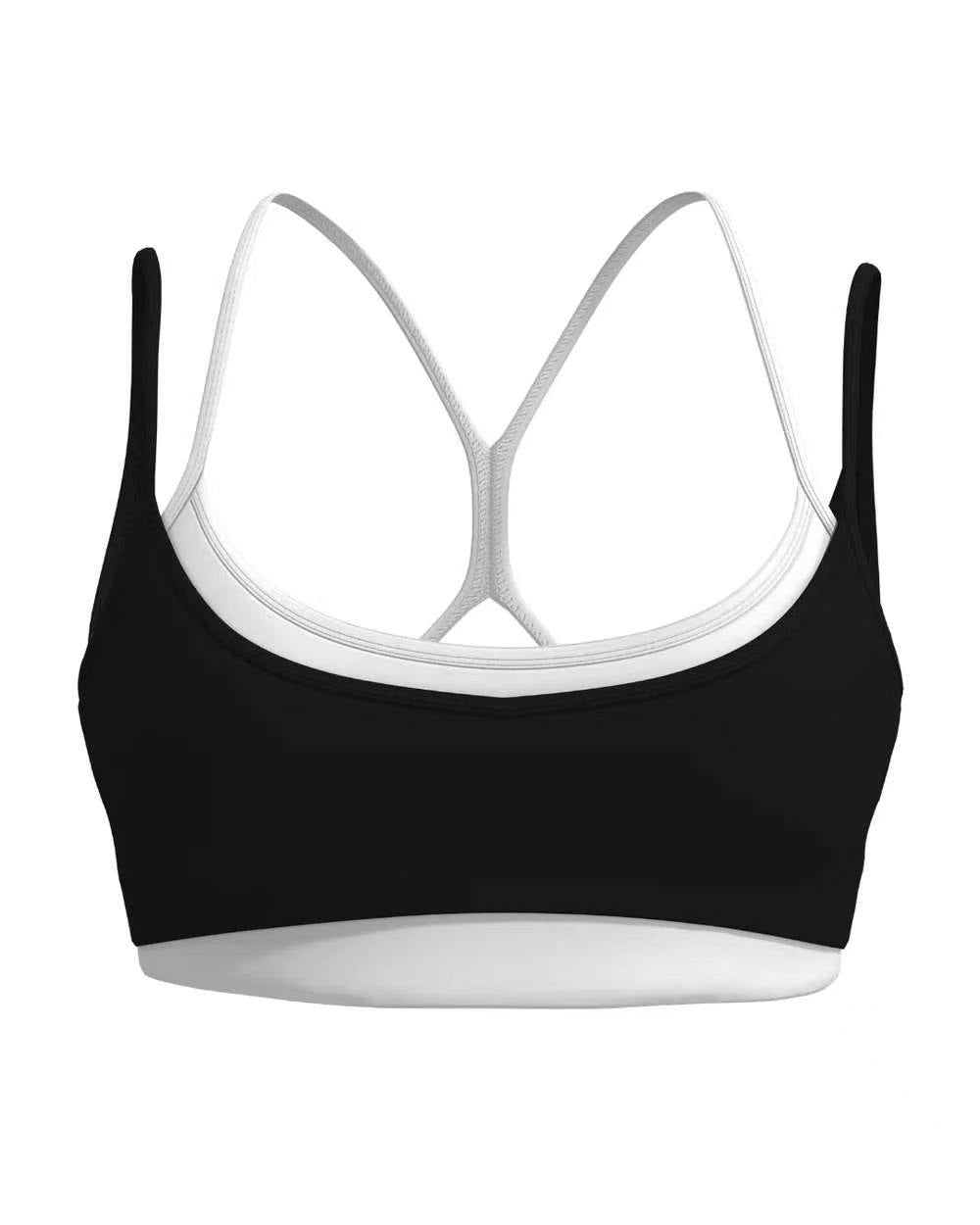 Slimming Quick-Dry Line-Patterned Yoga Fitness Set with Chest Pads, High Waist, and Butt-Lifting Features
