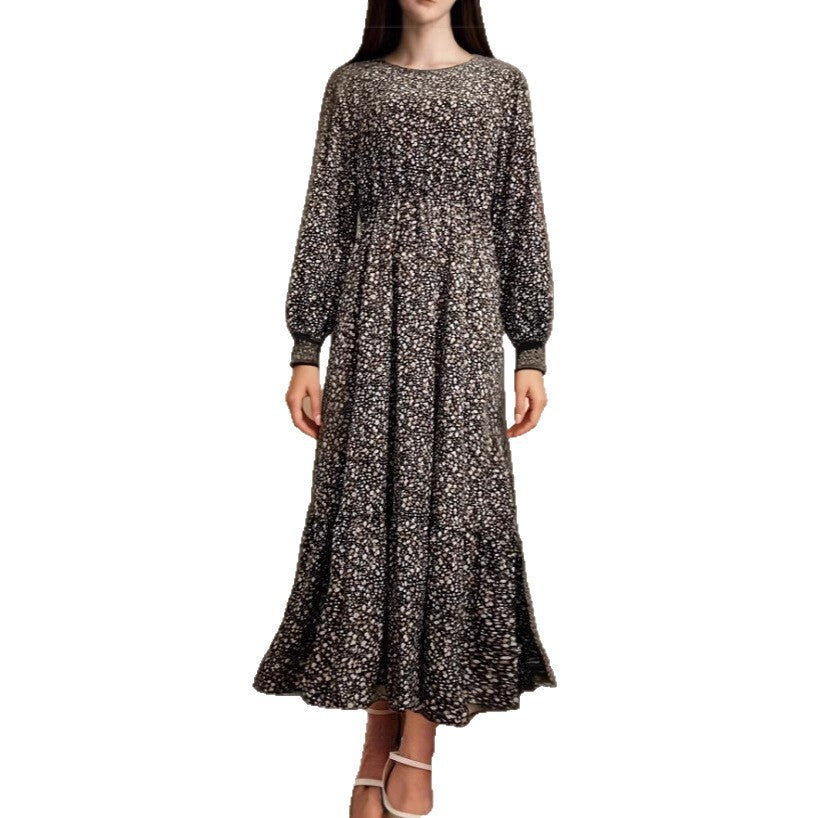 Slimming Waist Square Neck Irregular Skirt