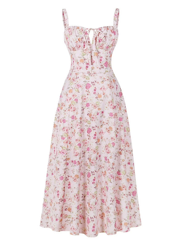 Sling Fishbone Drawstring Dress