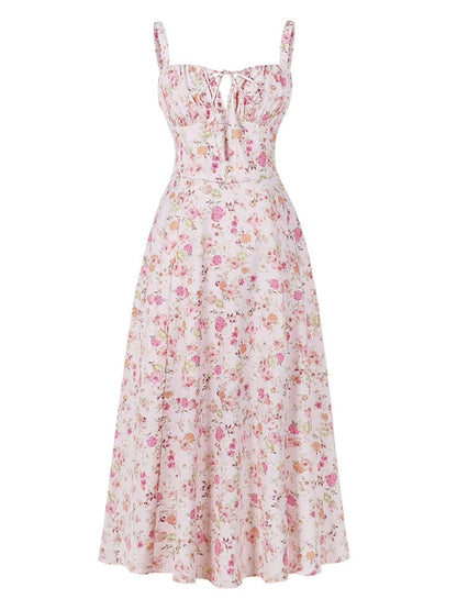 Sling Fishbone Drawstring Dress