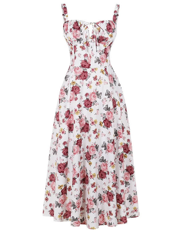 Sling Fishbone Drawstring Dress