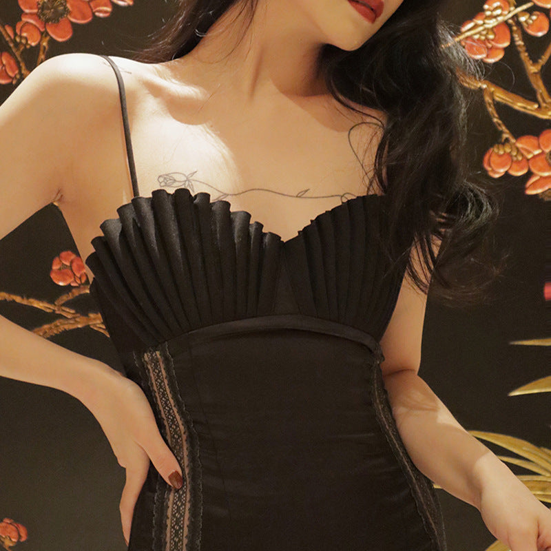Sling Neck Midi Dress