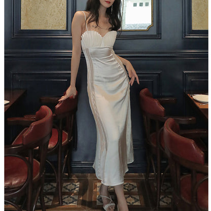 Sling Neck Midi Dress