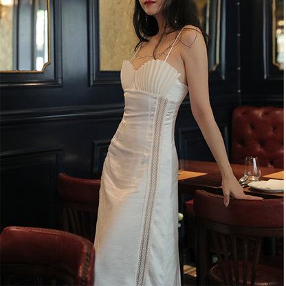 Sling Neck Midi Dress