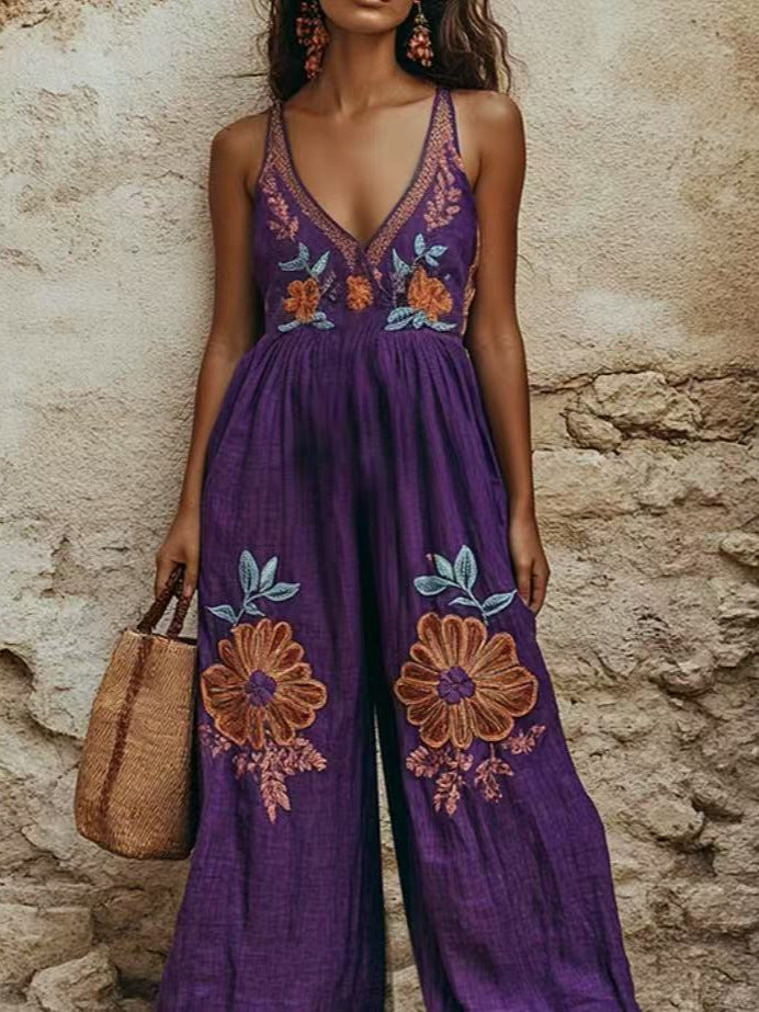 Sling Wide-leg Jumpsuit