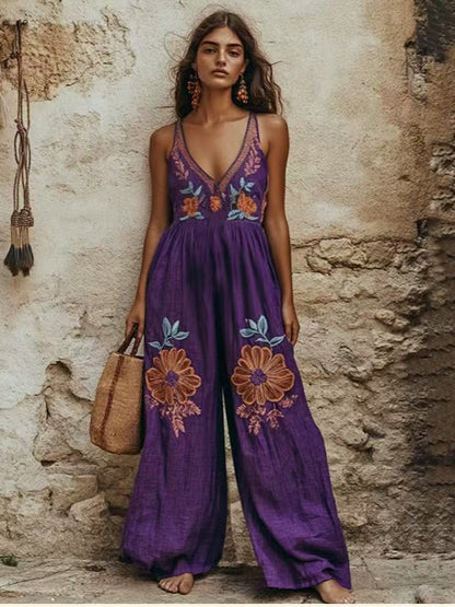 Sling Wide-leg Jumpsuit
