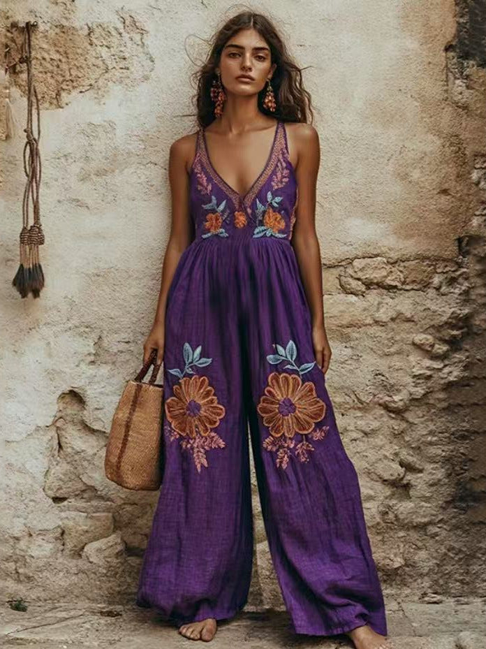 Sling Wide-leg Jumpsuit