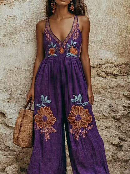 Sling Wide-leg Jumpsuit
