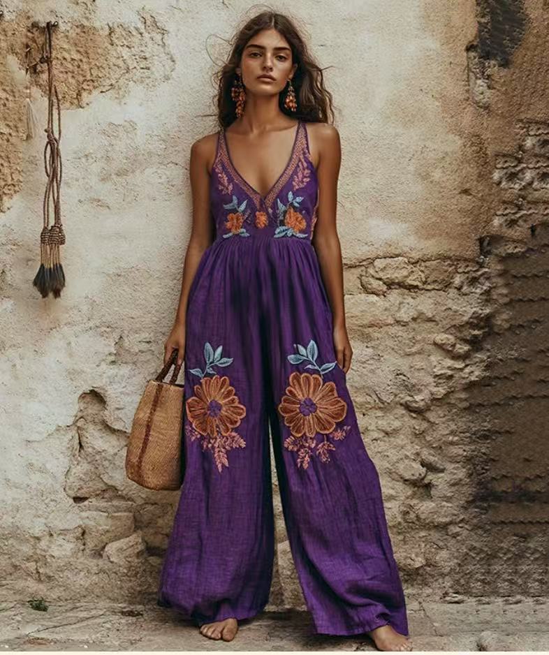 Sling Wide-leg Jumpsuit