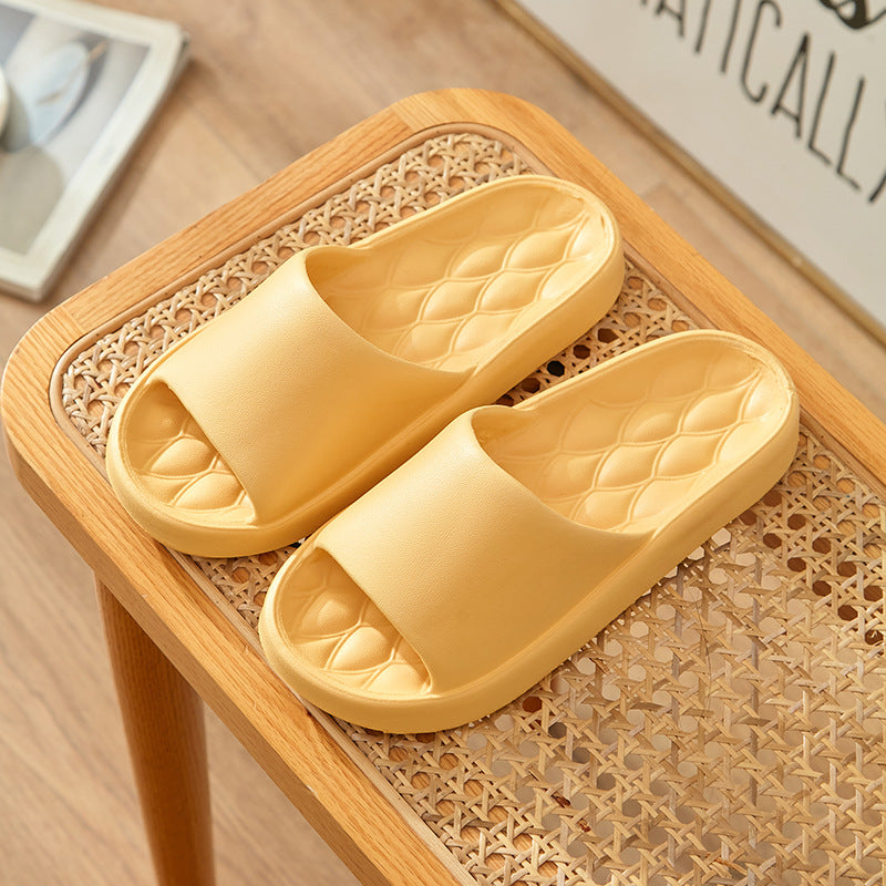 Slippers with a feeling of stepping on feces