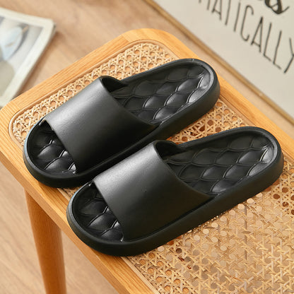 Slippers with a feeling of stepping on feces