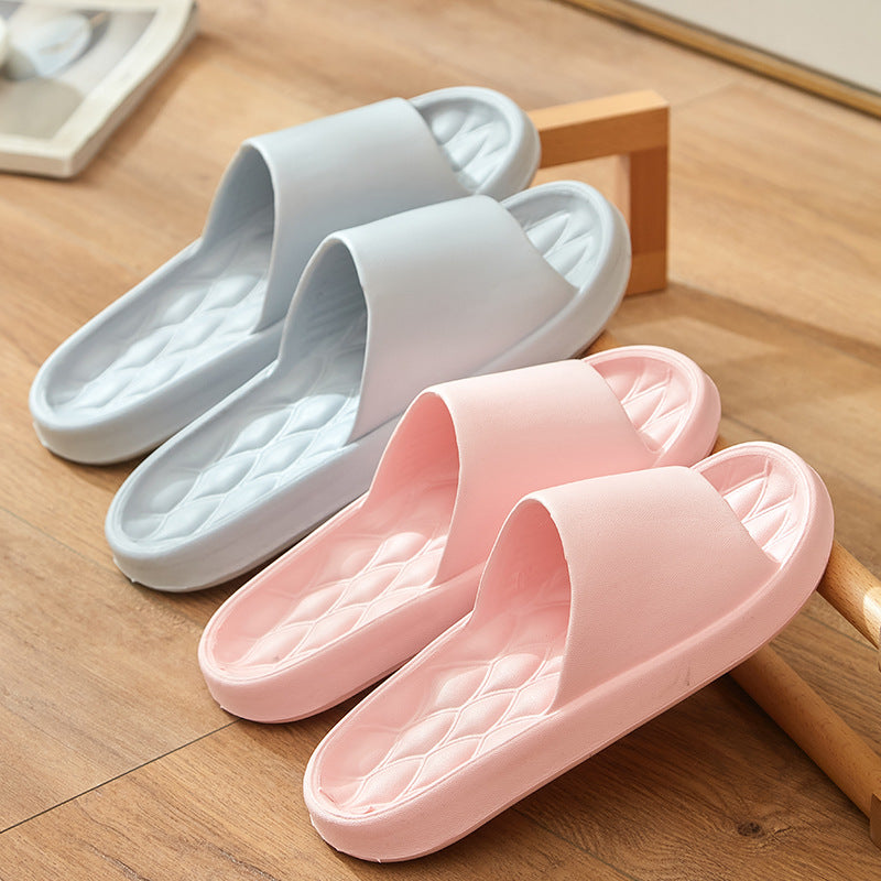 Slippers with a feeling of stepping on feces
