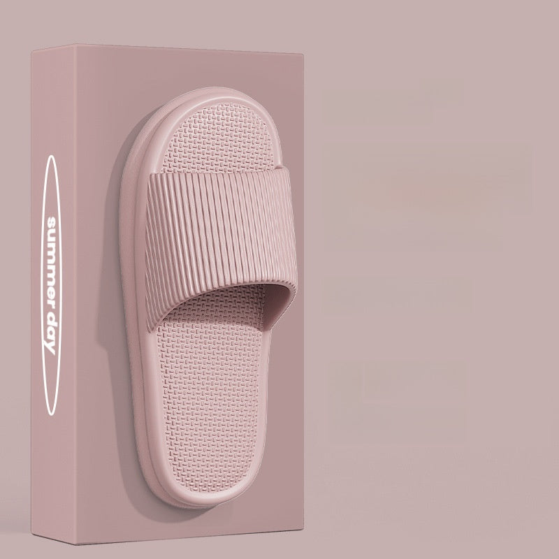 Slippers with a feeling of stepping on feces