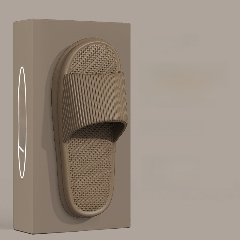 Slippers with a feeling of stepping on feces