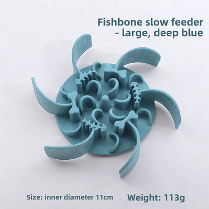 Slow-feeding pet bowl