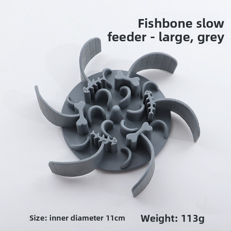 Slow-feeding pet bowl
