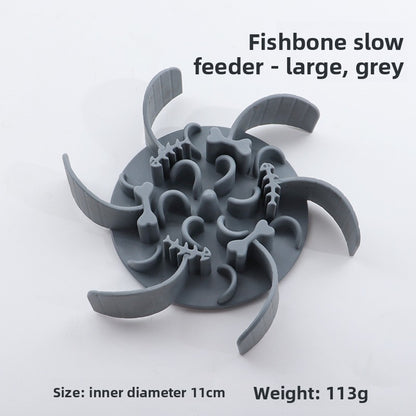 Slow-feeding pet bowl