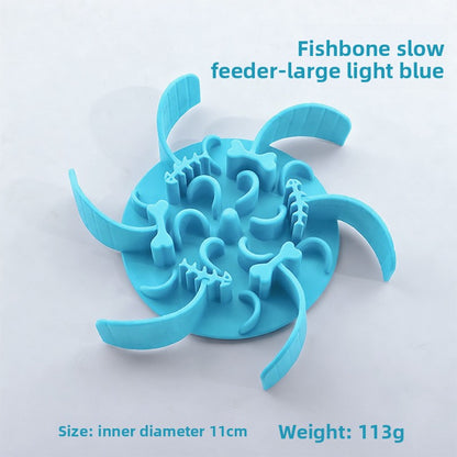 Slow-feeding pet bowl