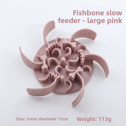 Slow-feeding pet bowl