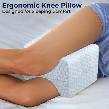 Slow rebound memory foam clip leg pillow