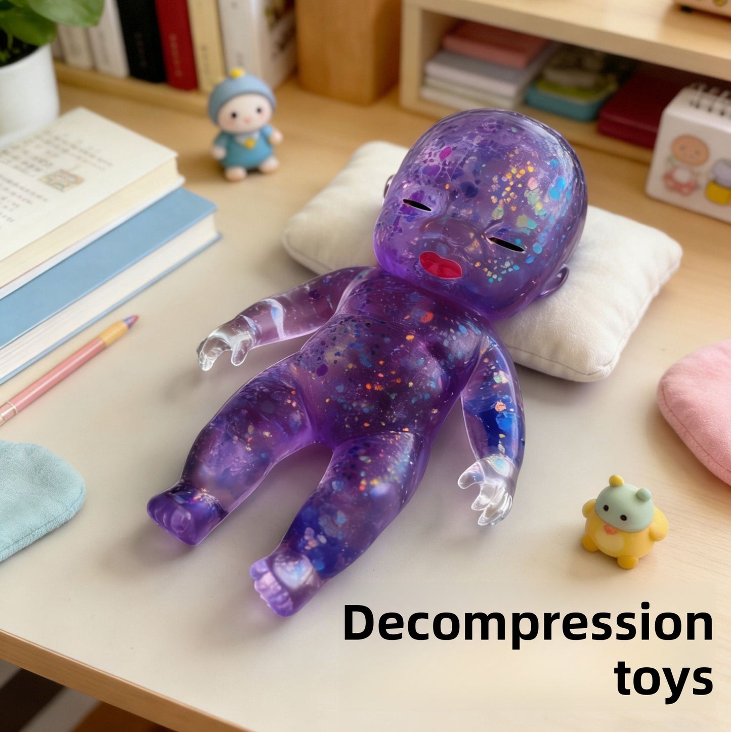 Slow Rebound Rubber Stress Relief Doll