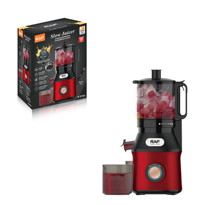 Slow Speed Household Juicer with Large Feed Chute