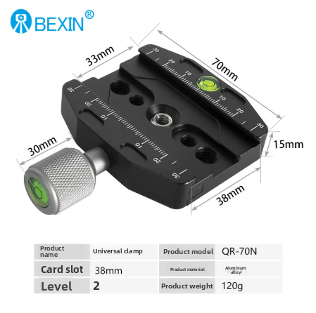 SLR Camera Quick-Release Plate for Tripod and Stabilizer